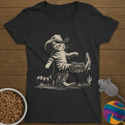 Cowboy Boots Cat T-Shirt Womens