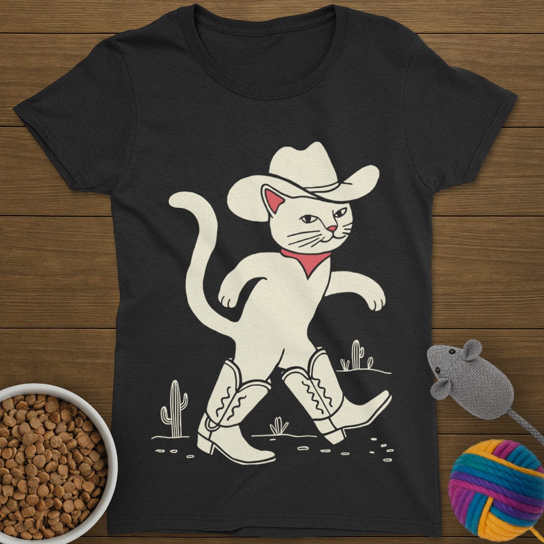 Cowboy Cat T-Shirt Womens