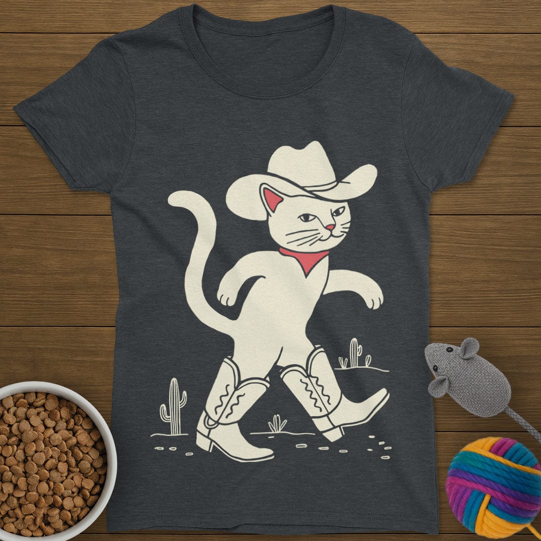 Cowboy Cat T-Shirt Womens