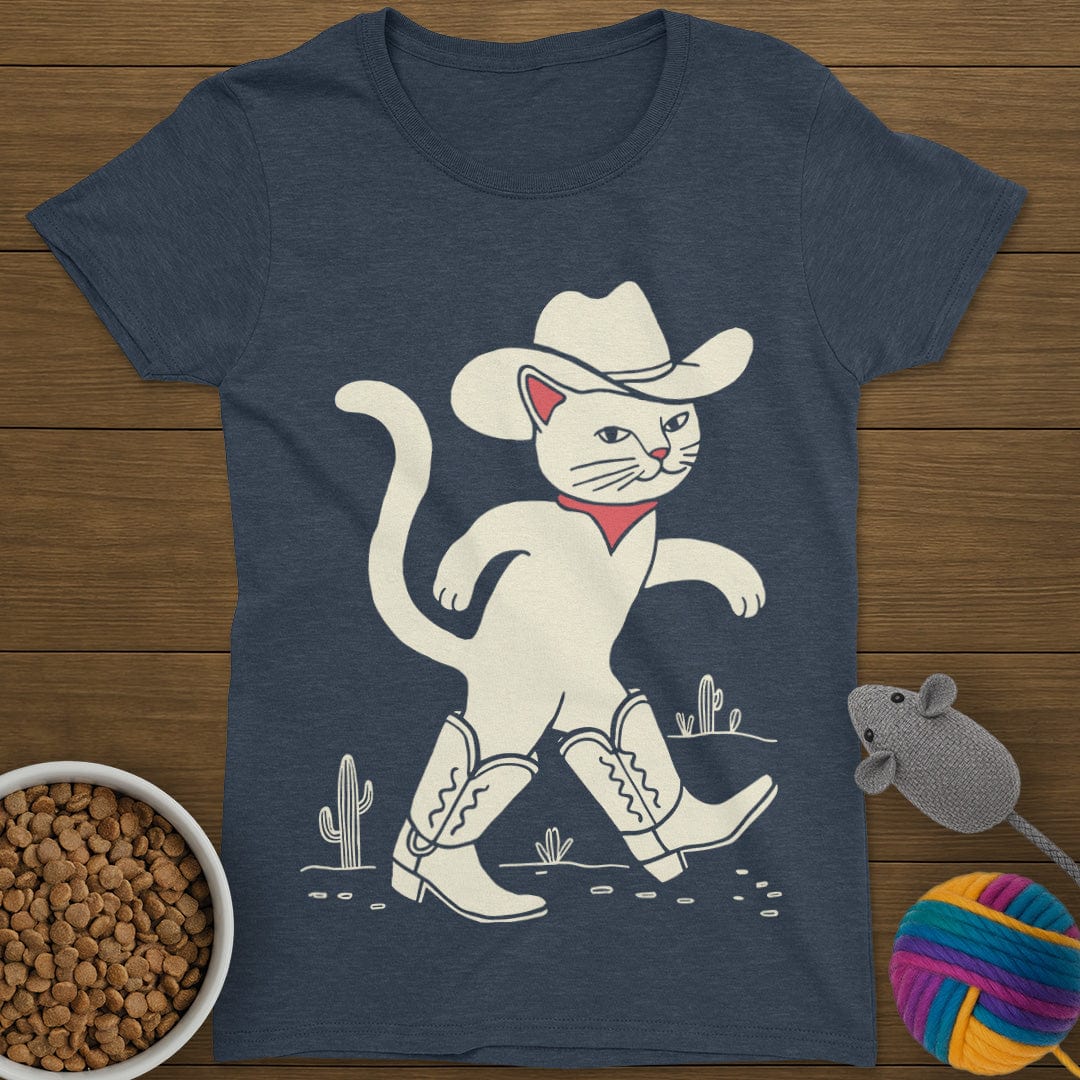Cowboy Cat T-Shirt Womens