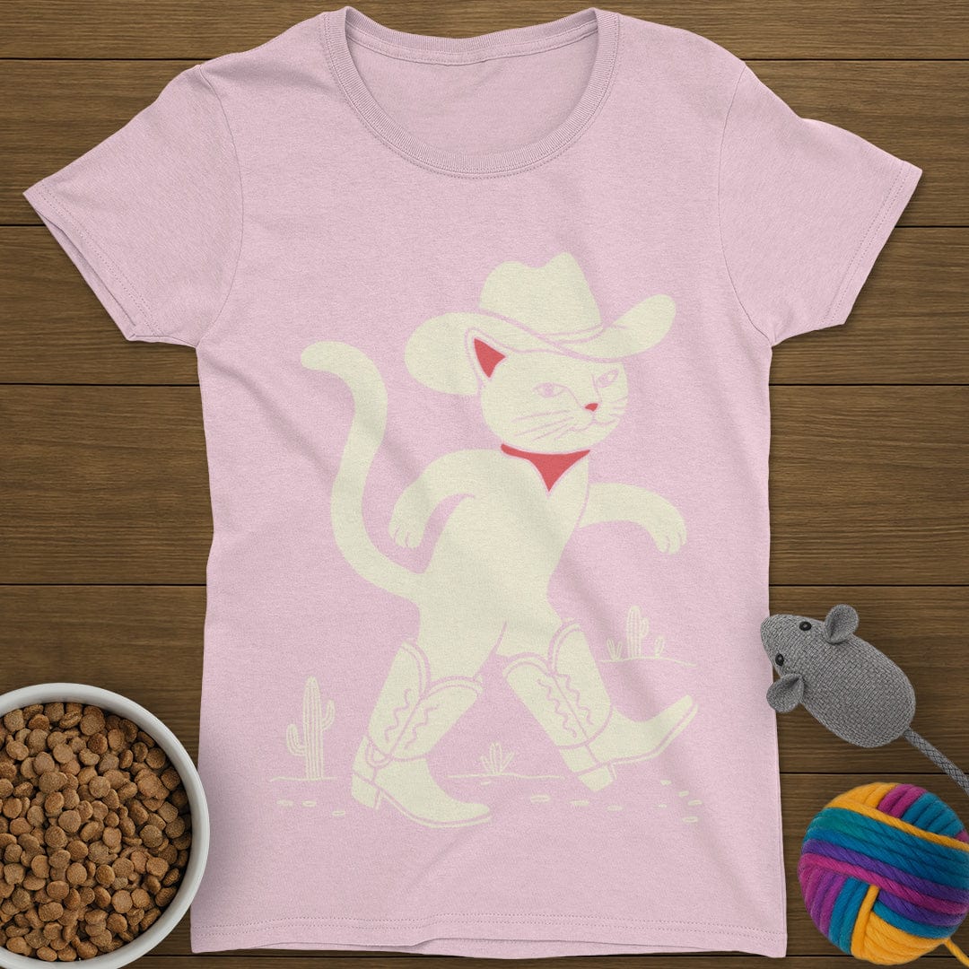 Cowboy Cat T-Shirt Womens