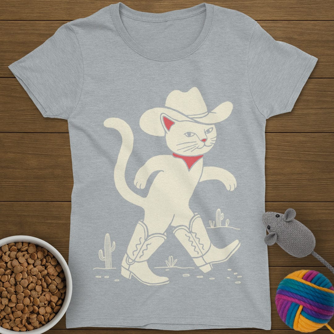 Cowboy Cat T-Shirt Womens