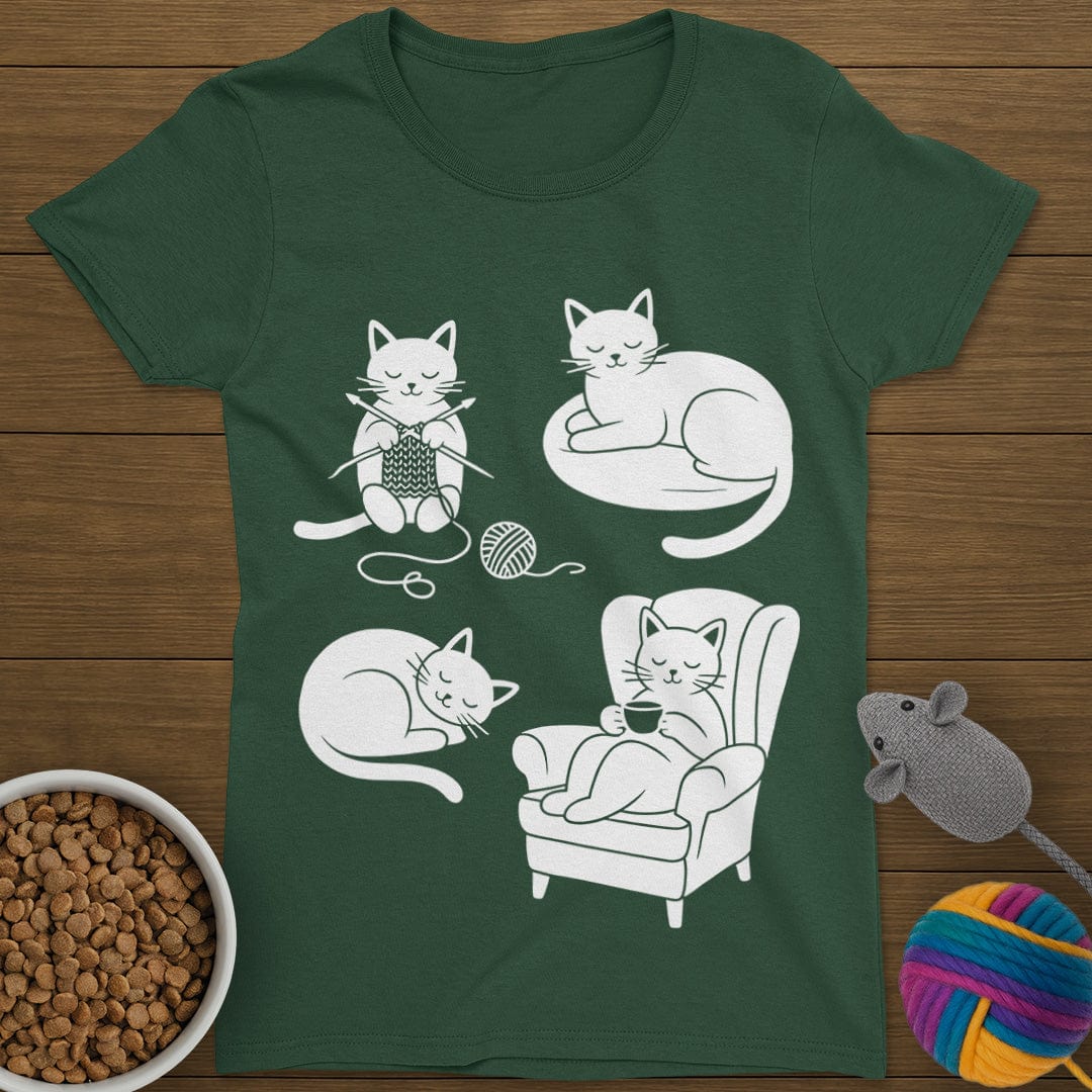 Cozy Cats T-Shirt Womens
