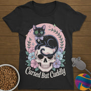 Cursed But Cuddly Cat T-Shirt Womens
