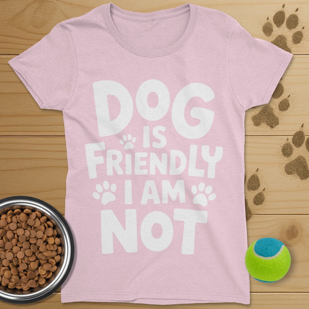 Dog Is Friendly T-Shirt-Womens