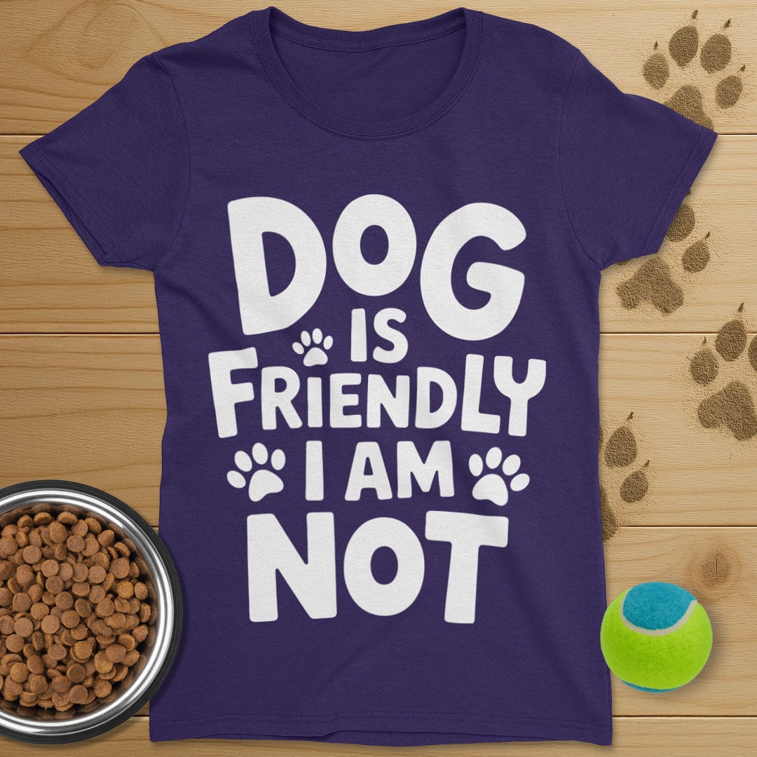 Dog Is Friendly T-Shirt-Womens