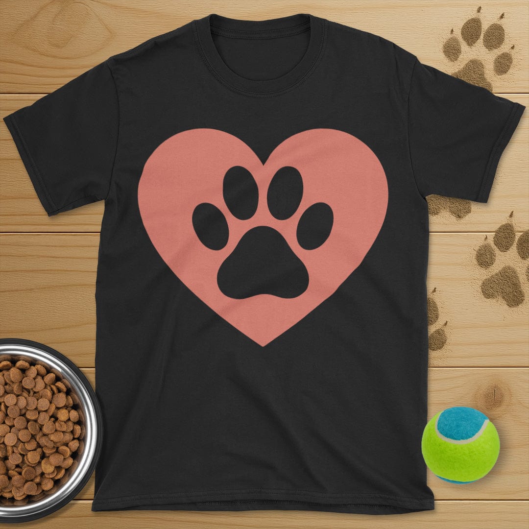 Dog Paw Heart T-Shirt