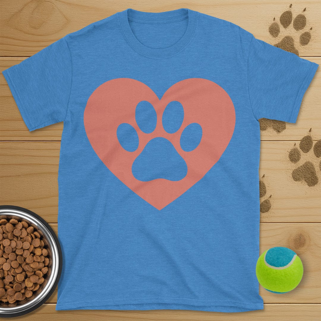 Dog Paw Heart T-Shirt