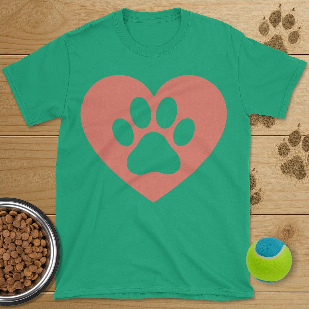 Dog Paw Heart T-Shirt