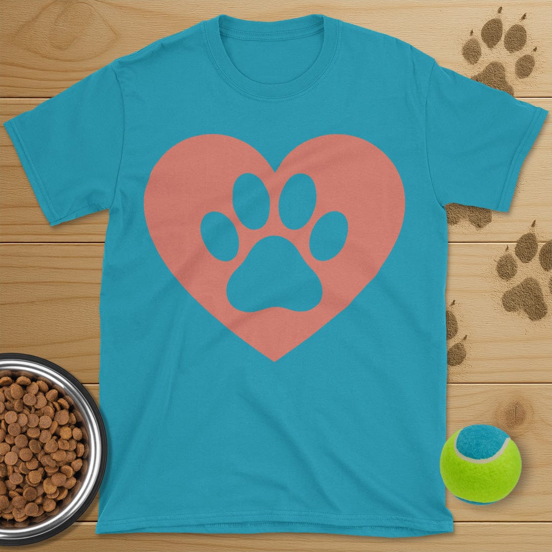 Dog Paw Heart T-Shirt