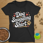 Dog Snuggling Shirt T-Shirt-Womens
