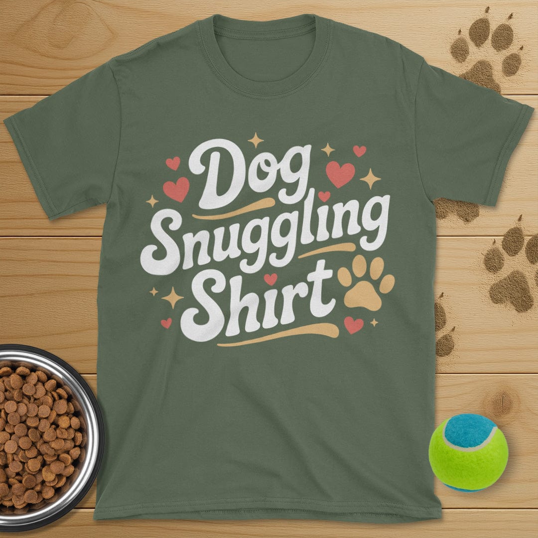 Dog Snuggling Shirt T-Shirt