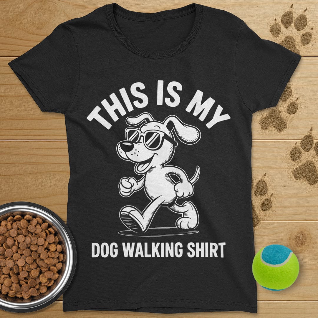 Dog Walking Shirt T-Shirt-Womens