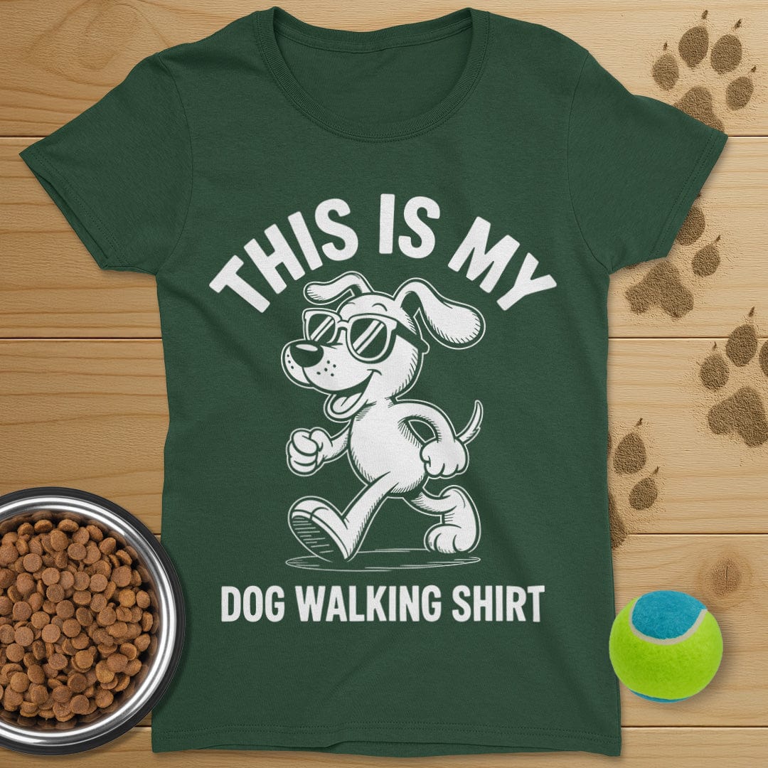 Dog Walking Shirt T-Shirt-Womens