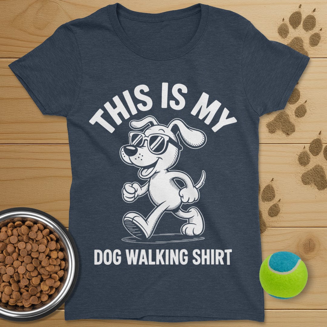 Dog Walking Shirt T-Shirt-Womens