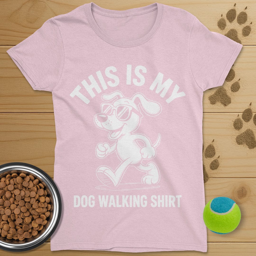 Dog Walking Shirt T-Shirt-Womens