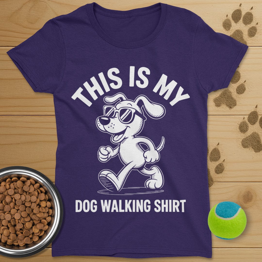Dog Walking Shirt T-Shirt-Womens