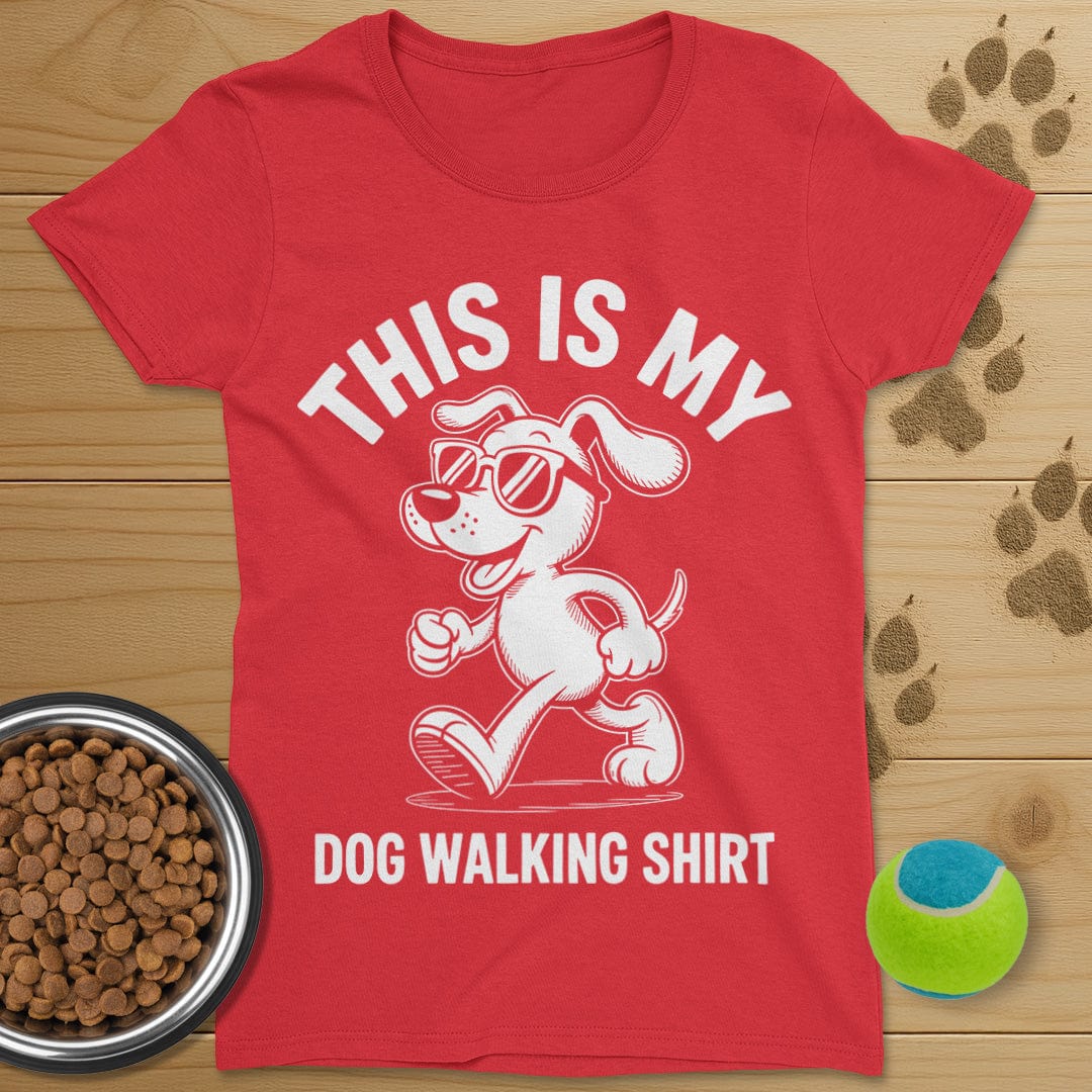 Dog Walking Shirt T-Shirt-Womens