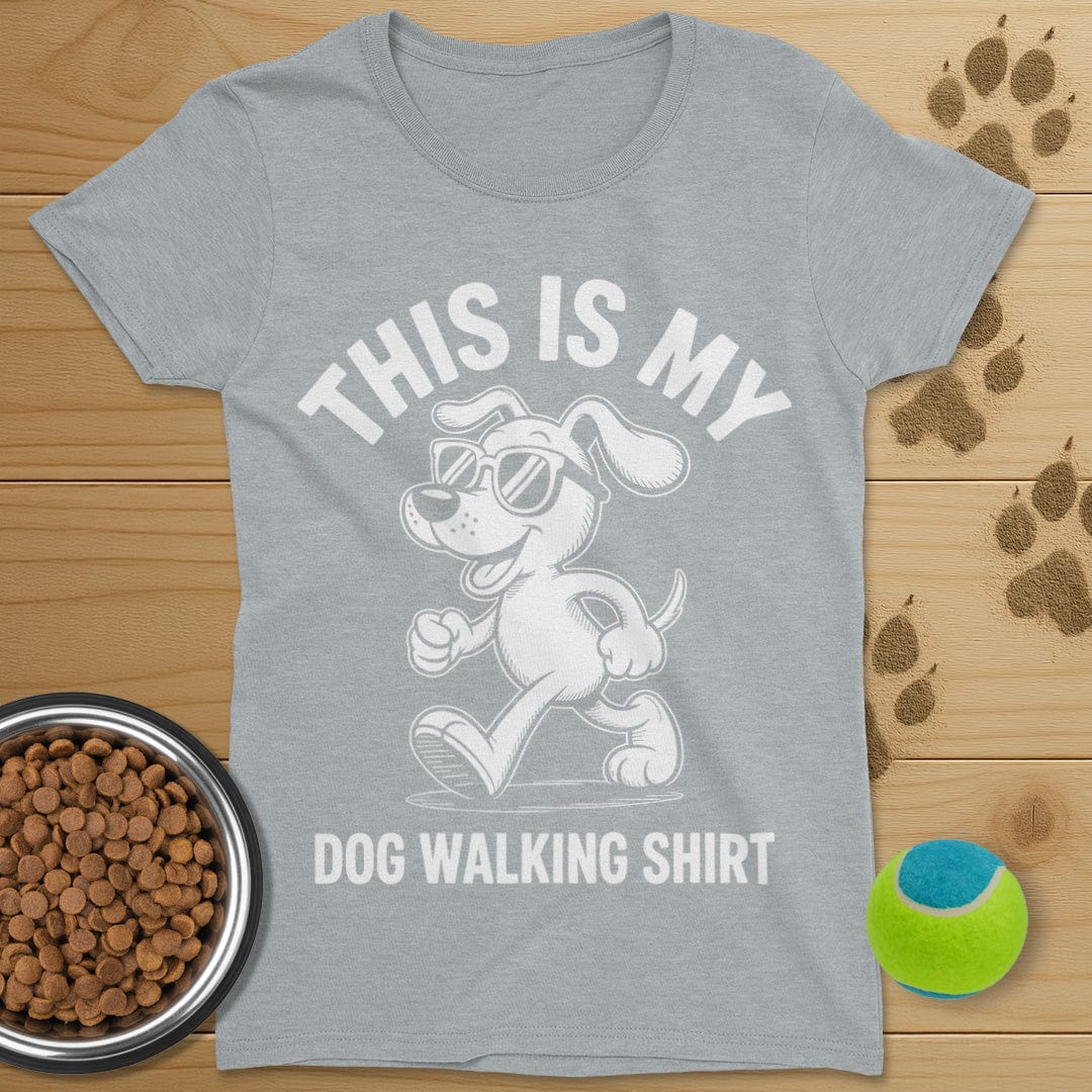 Dog Walking Shirt T-Shirt-Womens