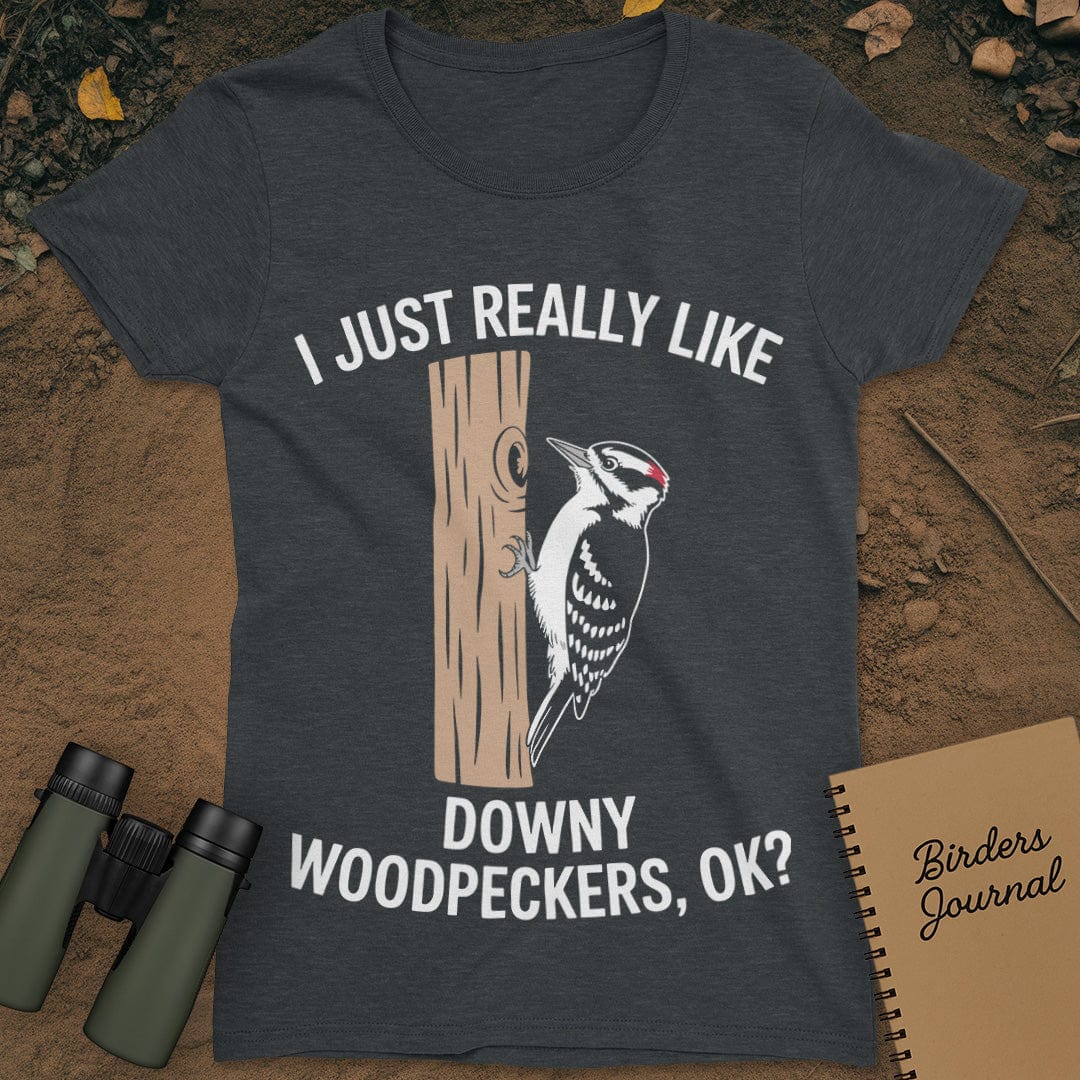 Downy Woodpecker T-Shirt Womens
