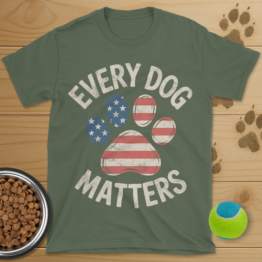 Every Dog Matters USA Distressed T-Shirt