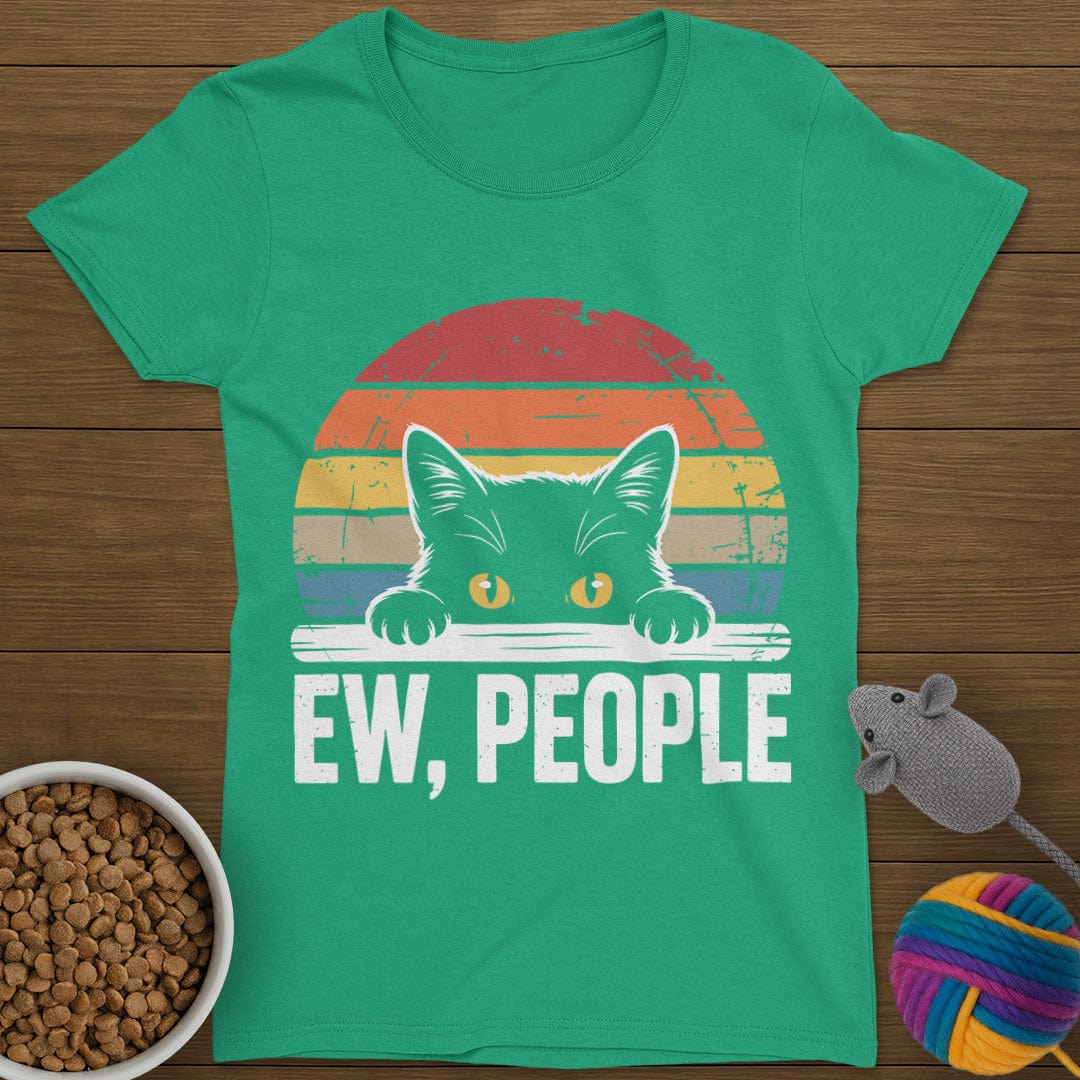 Ew People Cat T-Shirt Womens