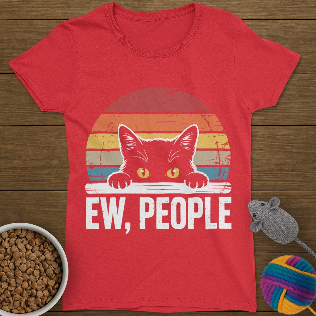 Ew People Cat T-Shirt Womens