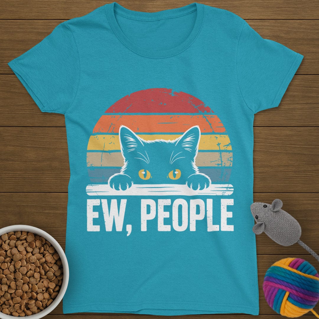 Ew People Cat T-Shirt Womens