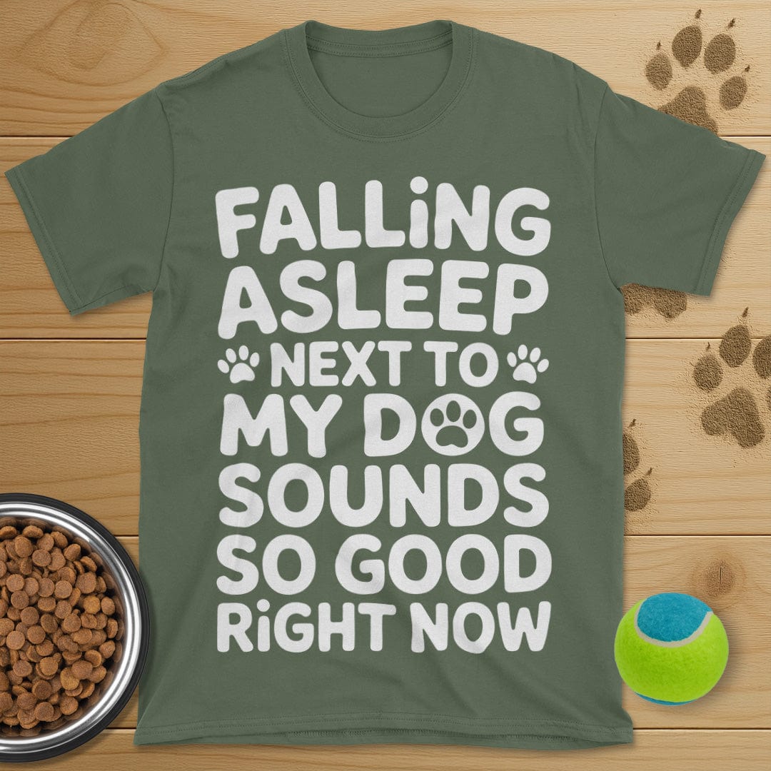 Falling Asleep Next To My Dog T-Shirt