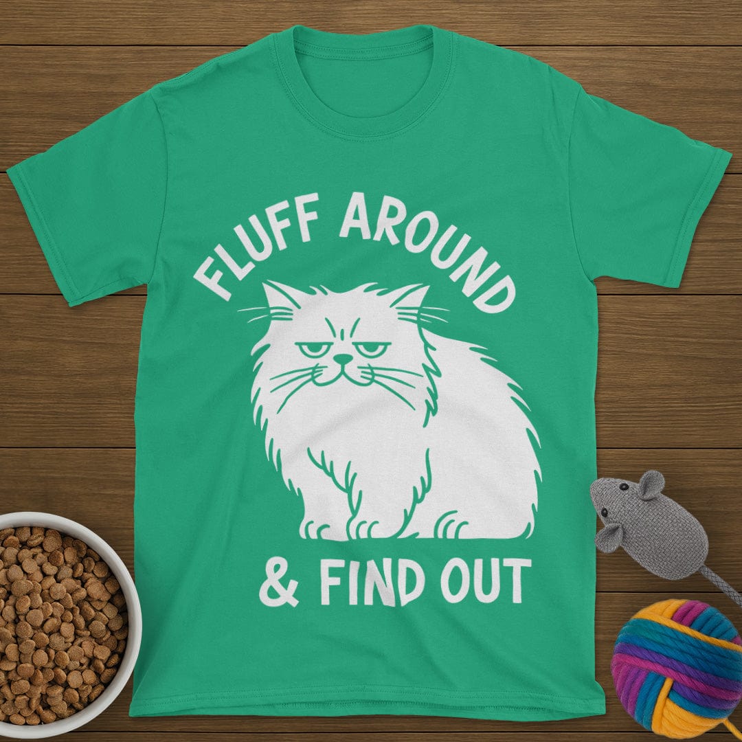 Fluff Around Cat T-Shirt