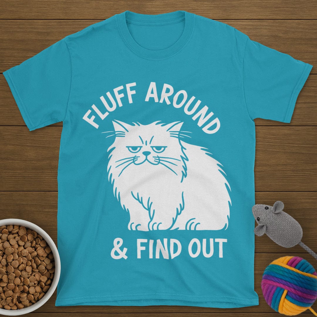 Fluff Around Cat T-Shirt
