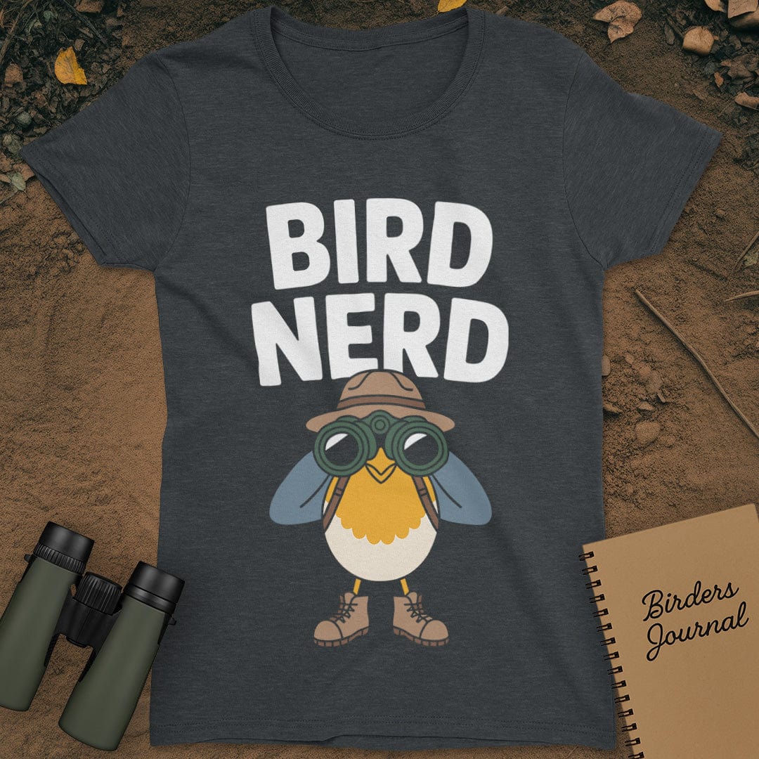 Funny Bird Nerd T-Shirt Womens