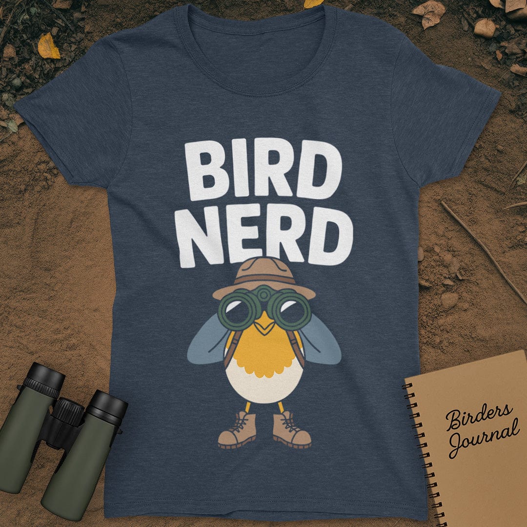 Funny Bird Nerd T-Shirt Womens