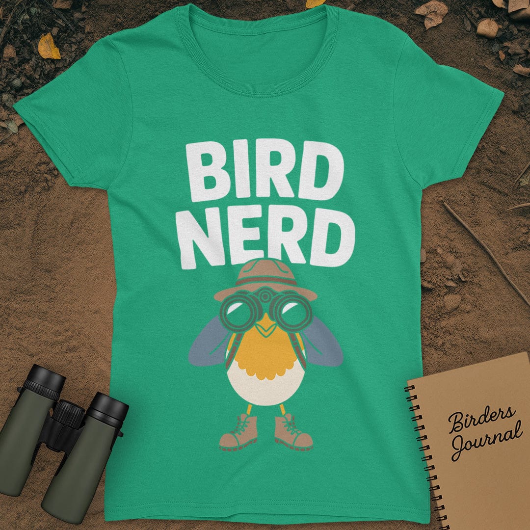 Funny Bird Nerd T-Shirt Womens