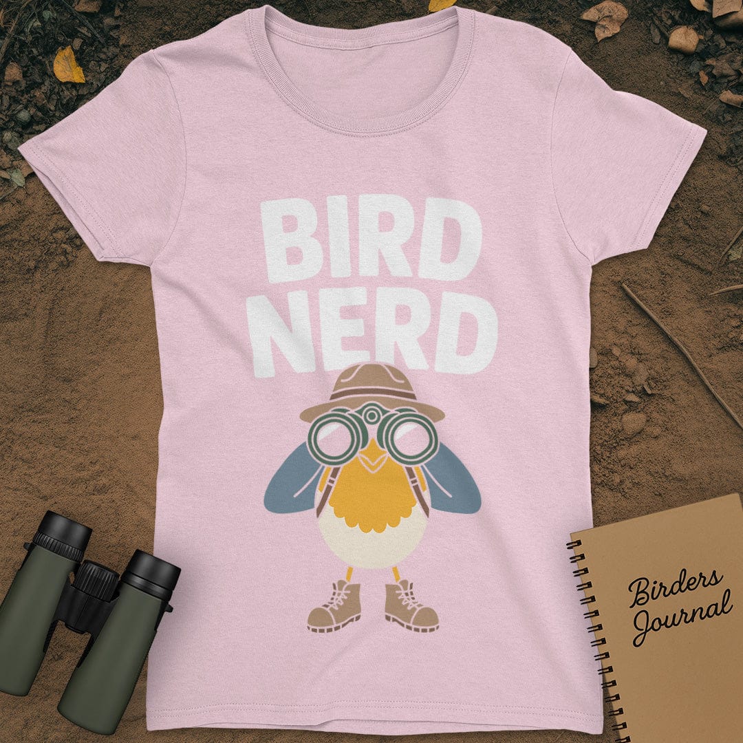 Funny Bird Nerd T-Shirt Womens