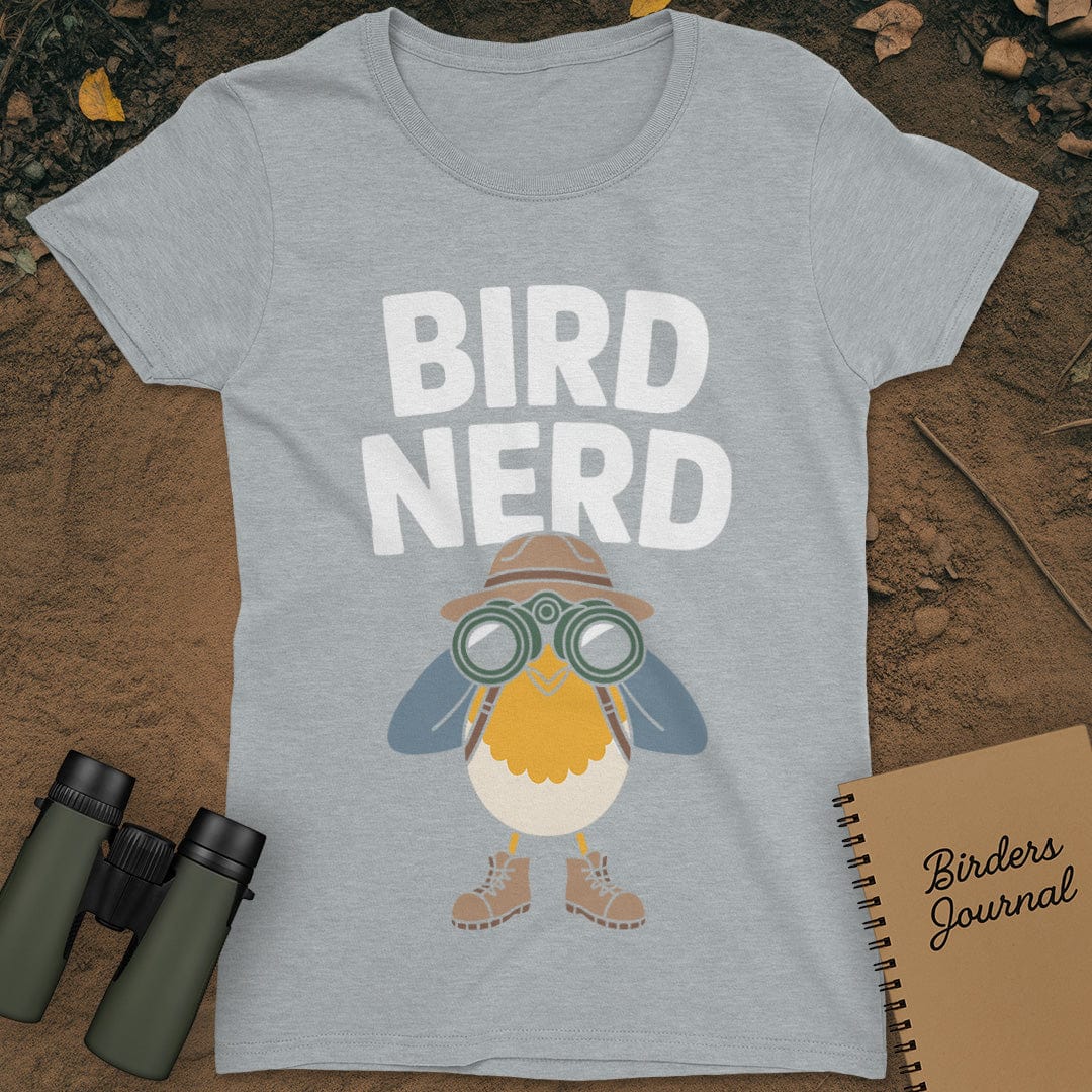 Funny Bird Nerd T-Shirt Womens