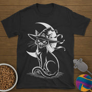 Halloween Witch Black Cat T-Shirt