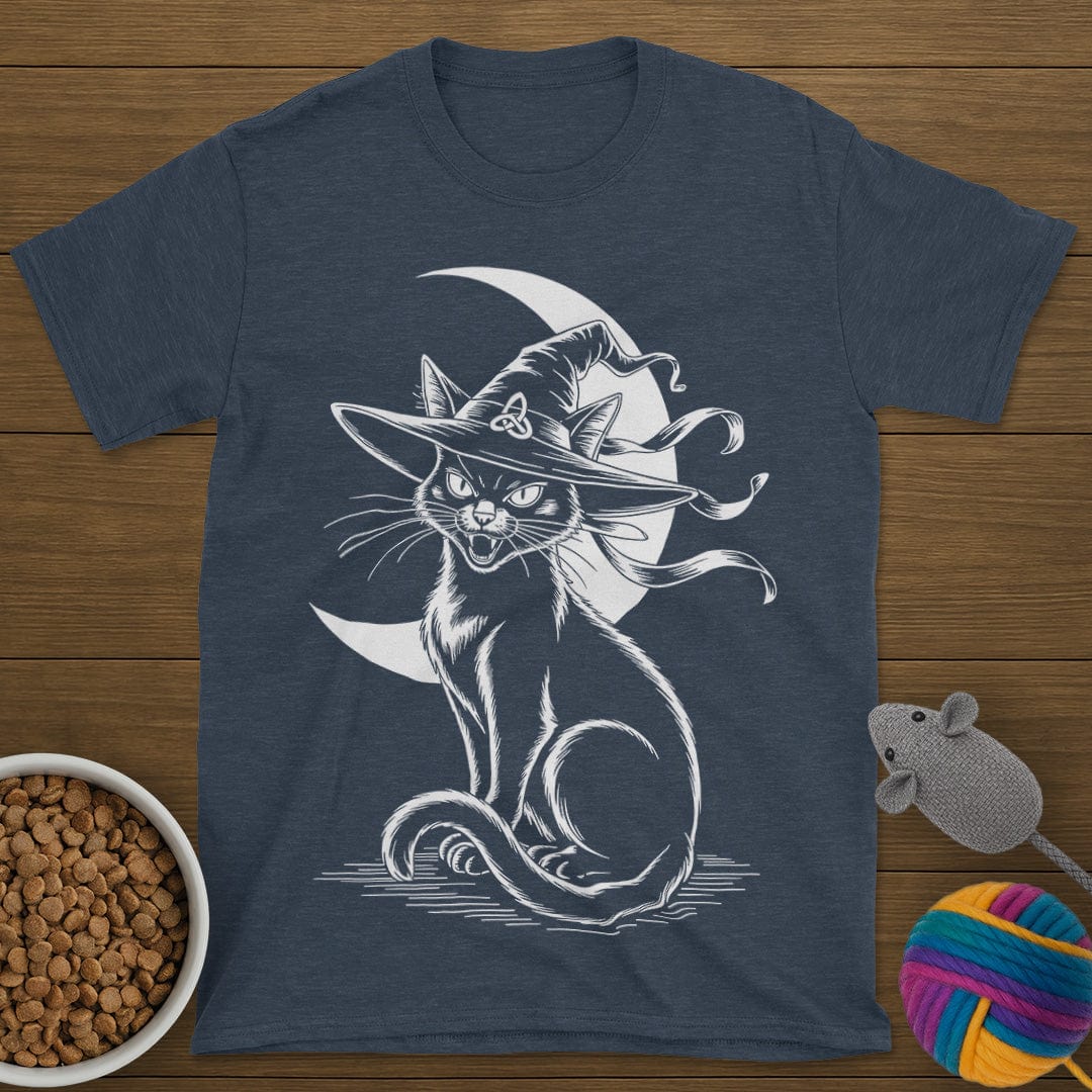 Halloween Witch Black Cat T-Shirt