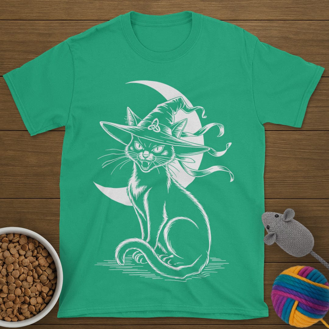Halloween Witch Black Cat T-Shirt