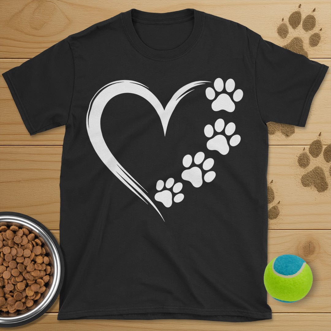Heart and Dog Paws T-Shirt