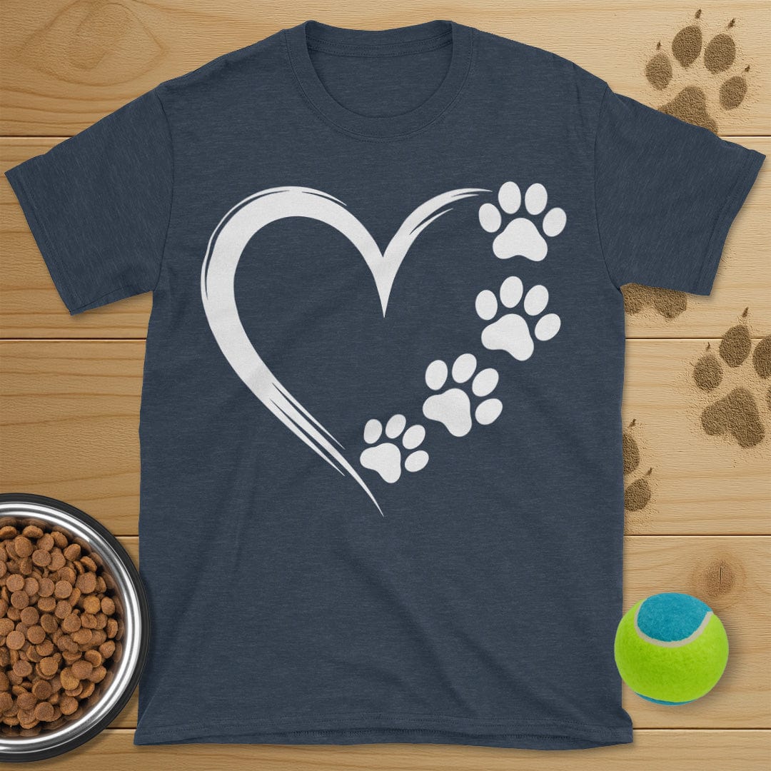 Heart and Dog Paws T-Shirt