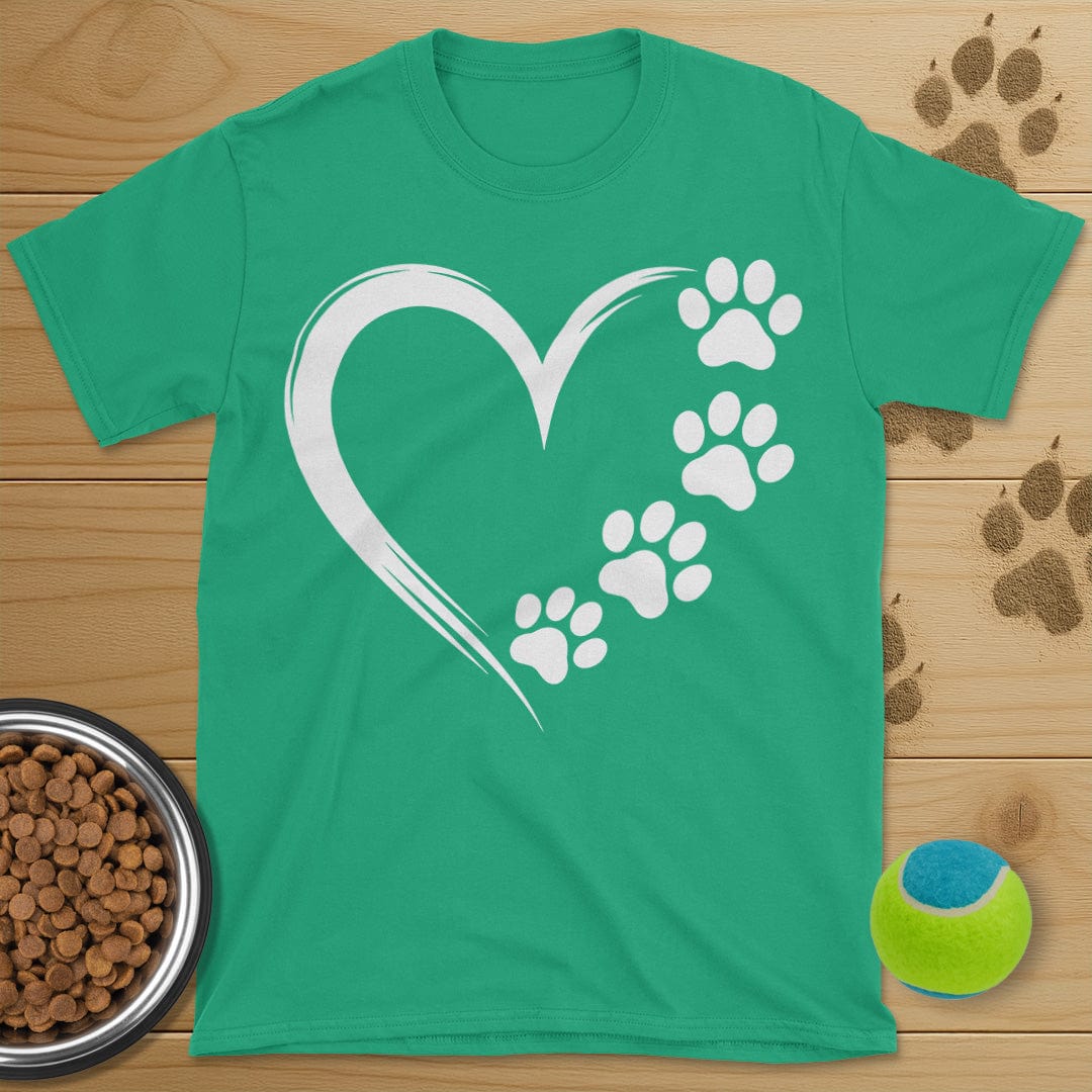 Heart and Dog Paws T-Shirt