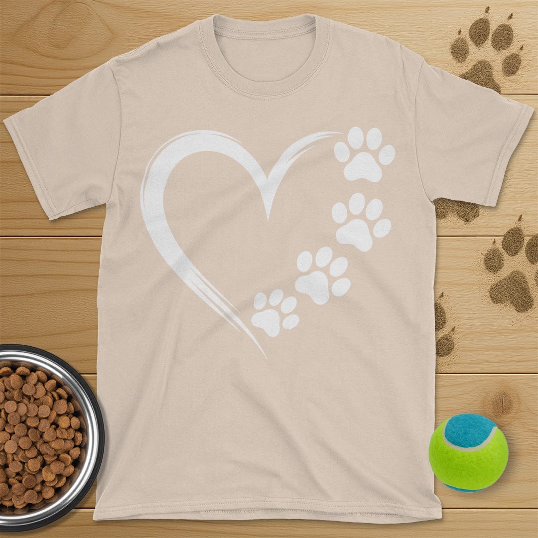 Heart and Dog Paws T-Shirt