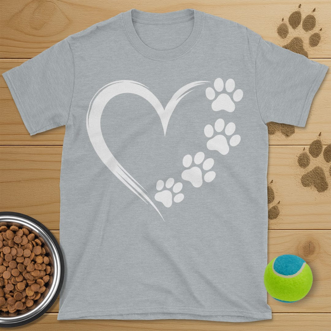 Heart and Dog Paws T-Shirt