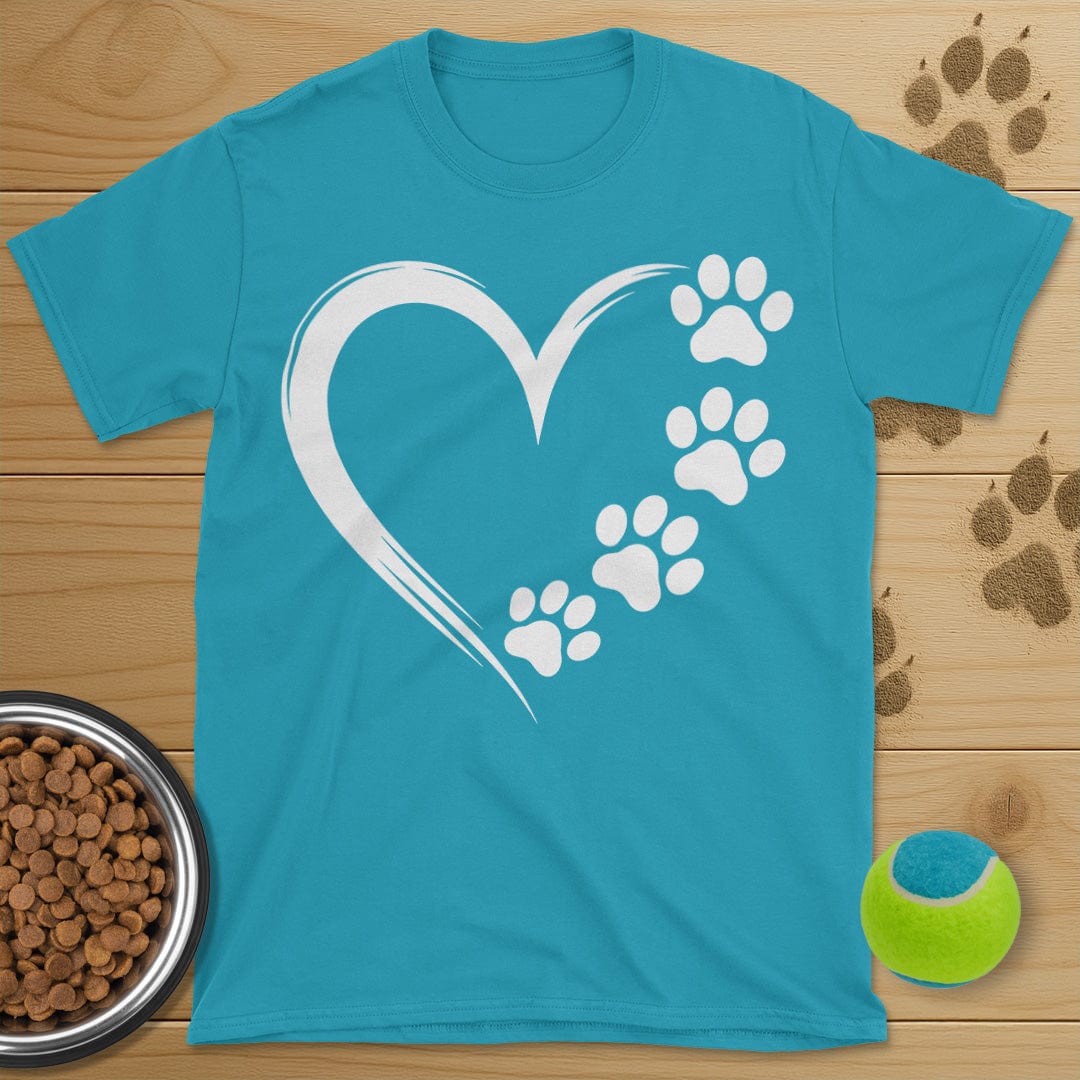 Heart and Dog Paws T-Shirt