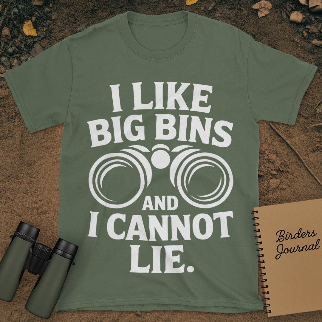 I Like Big Bins Birding T-Shirt