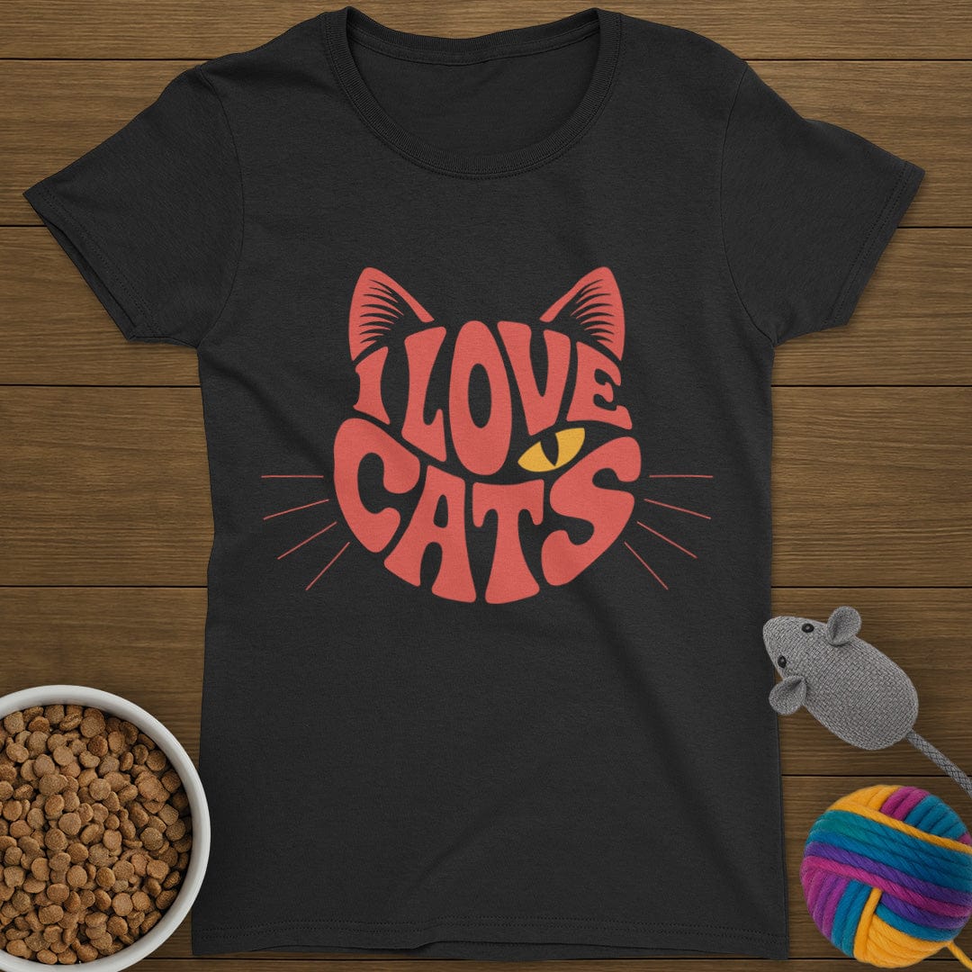 I Love Cats T-Shirt Womens