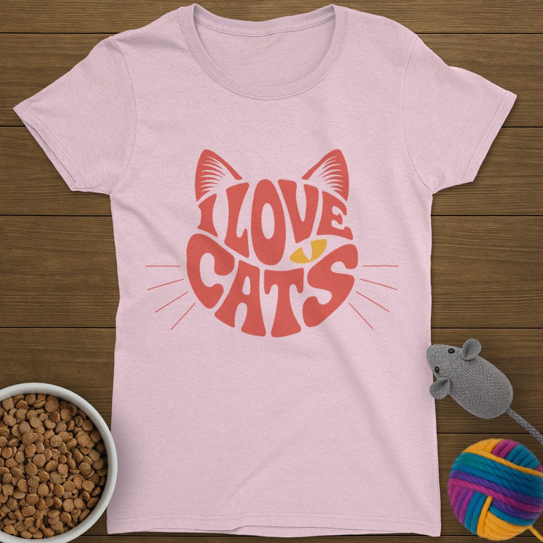 I Love Cats T-Shirt Womens