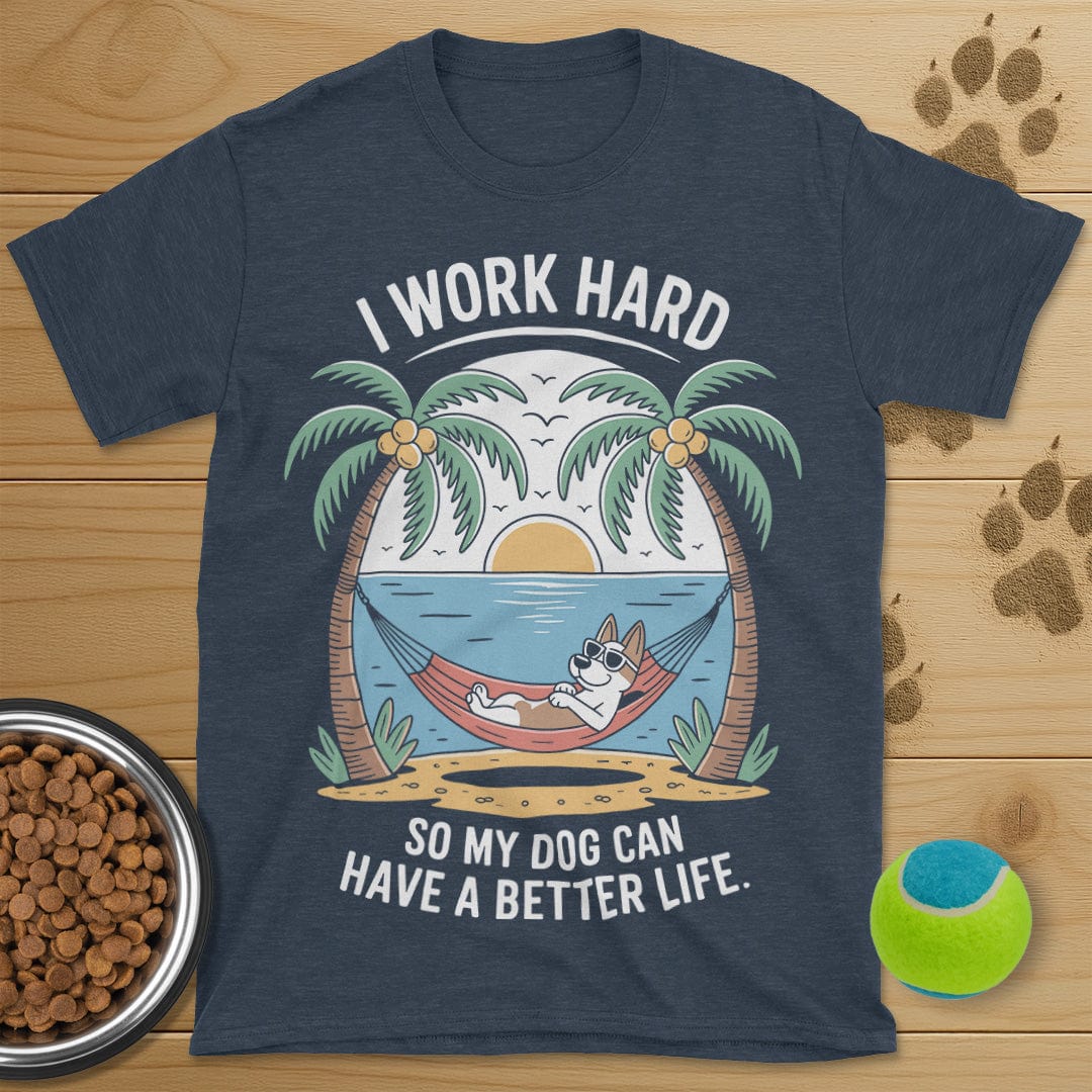 I Work Hard Dog T-Shirt