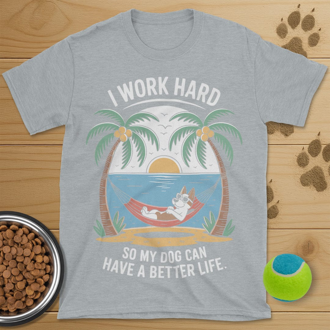 I Work Hard Dog T-Shirt